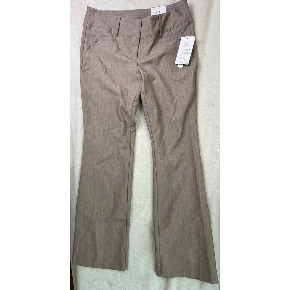 Joe B Joe Benbasset Women Semi-Flare Dress Pants Size 9 Taupe Gray 9046876 NWT